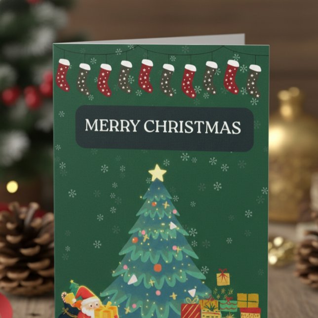 Frohe Weihnachtsgrüße Karte (Christmas Wishing Card)