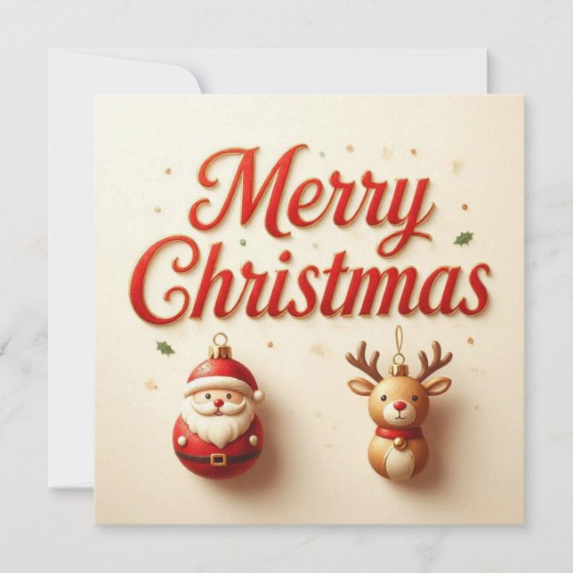 Frohe Weihnachtsgrüße Karten (Vorderseite)