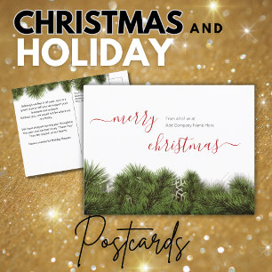 Frohe Weihnachtsgrüße Kunde Postkarte
