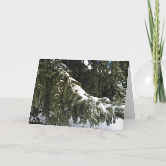 Frohe Weihnachtsgrüßkarte Feiertagskarte (Vorderseite)