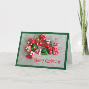 Frohe Weihnachtsgrüßkarte Feiertagskarte