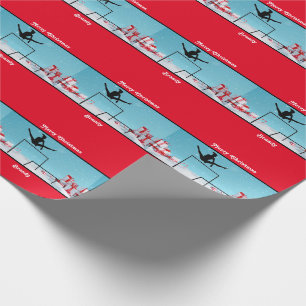 Frohe Weihnachtsgymnastik Geschenkpapier