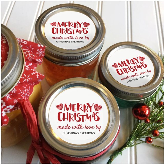 Frohe Weihnachtshöre aus Liebe Runder Aufkleber (Von Creator hochgeladen)