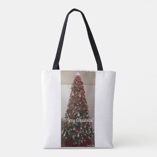 Frohe Weihnachtshoulder-Tasche (Rückseite)