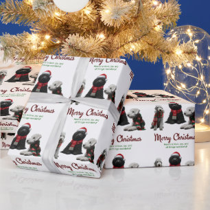 Frohe Weihnachtshunde Geschenkpapier