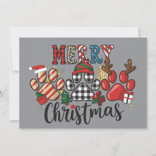 Frohe Weihnachtshunde Hunde Mama Paws Feiertagskarte