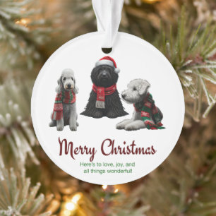 Frohe Weihnachtshunde Ornament