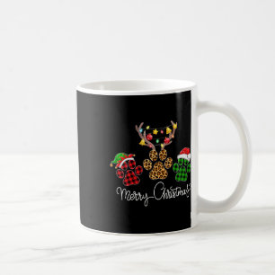 Frohe Weihnachtshunde Paws Lights Buffalo Kariert  Kaffeetasse
