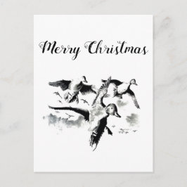 Frohe Weihnachtsjäger Postcard Postkarte