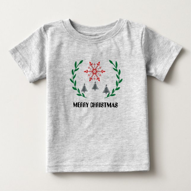 Frohe Weihnachtsjause Baby T-shirt (Vorderseite)