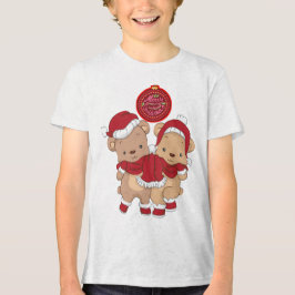 Frohe Weihnachtsjugend Tri-Mix-T - Shirt