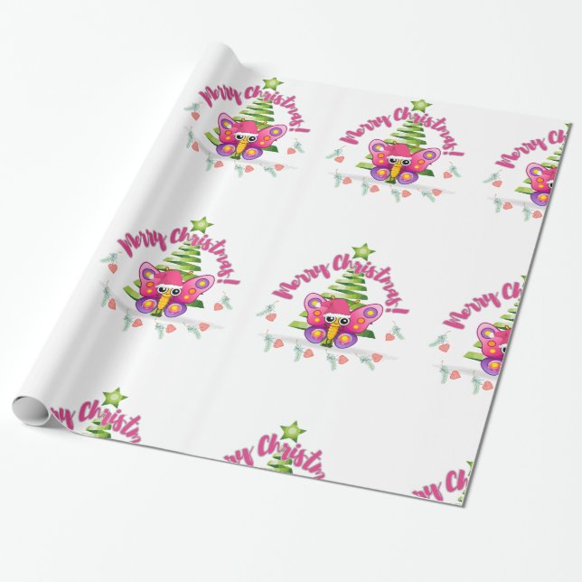 Frohe Weihnachtskäfer Geschenkpapier (Ungerollt)
