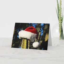 Frohe Weihnachtskaktus Feiertagskarte
