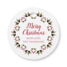 Frohe Weihnachtskalligrafie Script Moderner Kranz