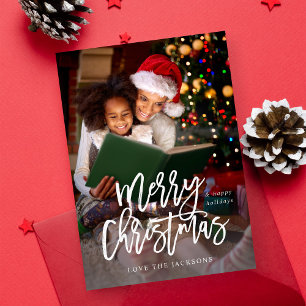 Frohe Weihnachtskalligrafie Vertikales Foto - Whit