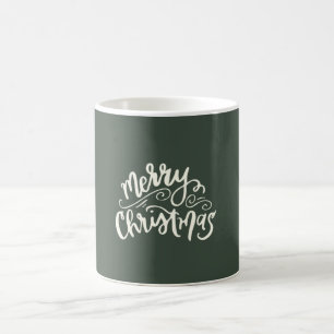 Frohe Weihnachtskalligraphie-Tasse Kaffeetasse