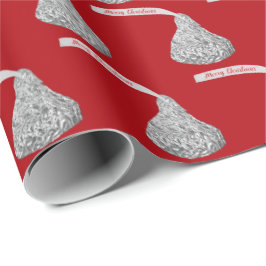 Frohe Weihnachtskandy auf Red Geschenkpapier
