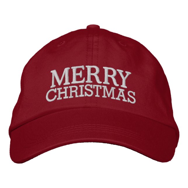 Frohe Weihnachtskappung durch den SRF Bestickte Kappe (Vorderseite)