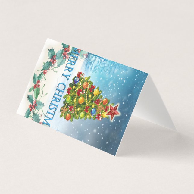 Frohe Weihnachtskarte (Vorderseite)
