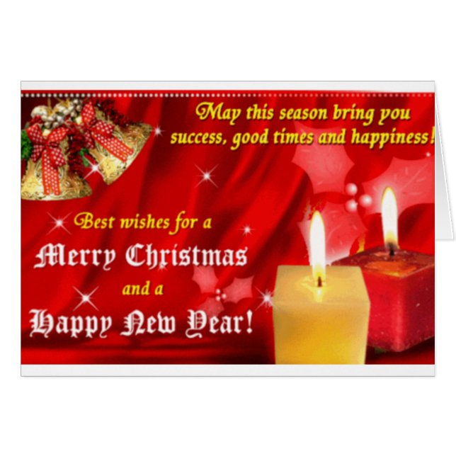 Frohe Weihnachtskarte (Vorderseite (Horizontal))