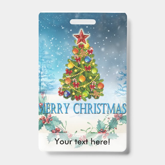 Frohe Weihnachtskarte Ausweis (Vorderseite)