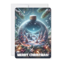 Frohe Weihnachtskarte Bauble