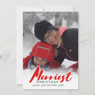 Frohe Weihnachtskarte CHRISTMAS Feiertagskarte