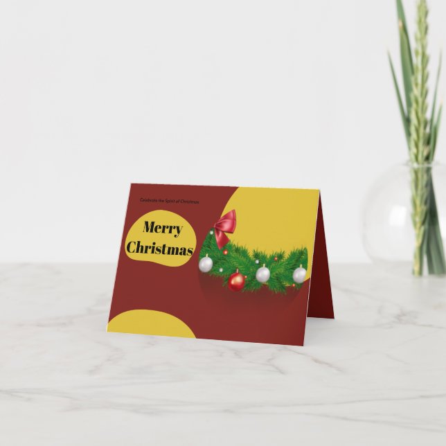Frohe Weihnachtskarte Dankeskarte (Vorderseite)