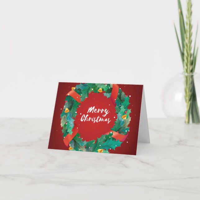 Frohe Weihnachtskarte Dankeskarte (Vorderseite)