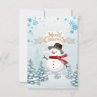 Frohe Weihnachtskarte Dankeskarte