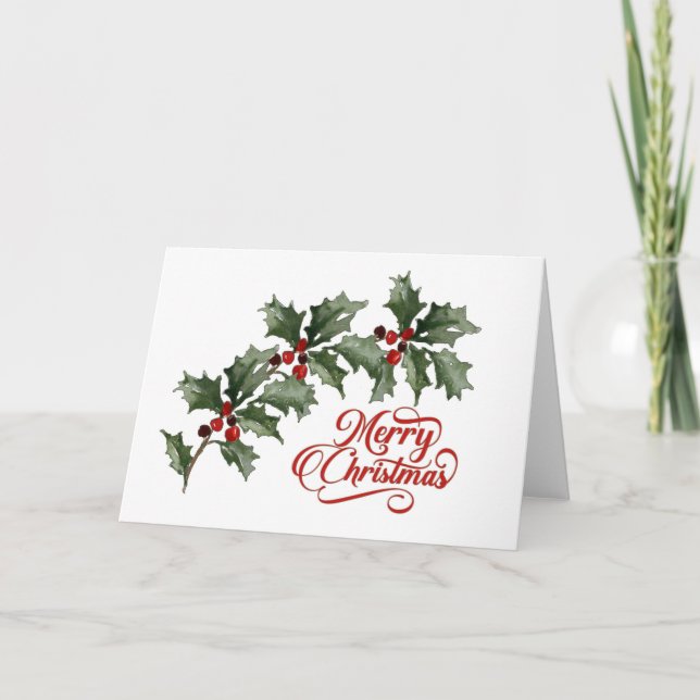 Frohe Weihnachtskarte Einladung (Vorderseite)