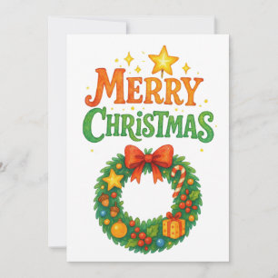Frohe Weihnachtskarte Einladung