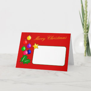 Frohe Weihnachtskarte Feiertagskarte