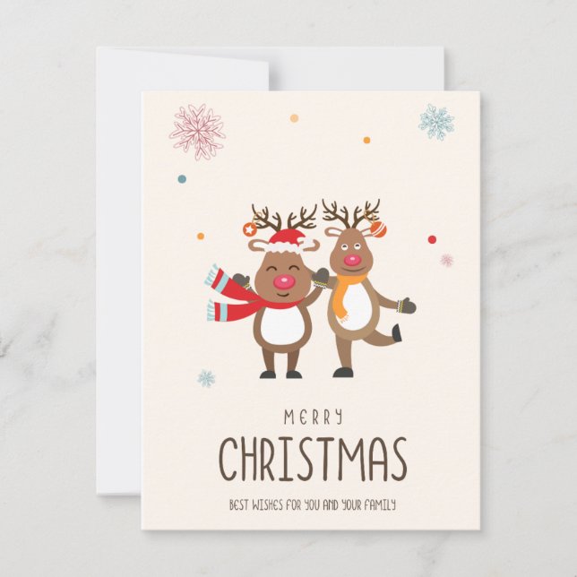 Frohe Weihnachtskarte Feiertagskarte (Vorderseite)