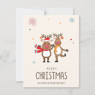 Frohe Weihnachtskarte Feiertagskarte