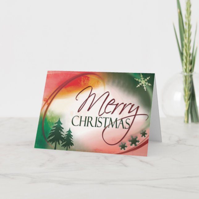 Frohe Weihnachtskarte Feiertagskarte (Vorderseite)