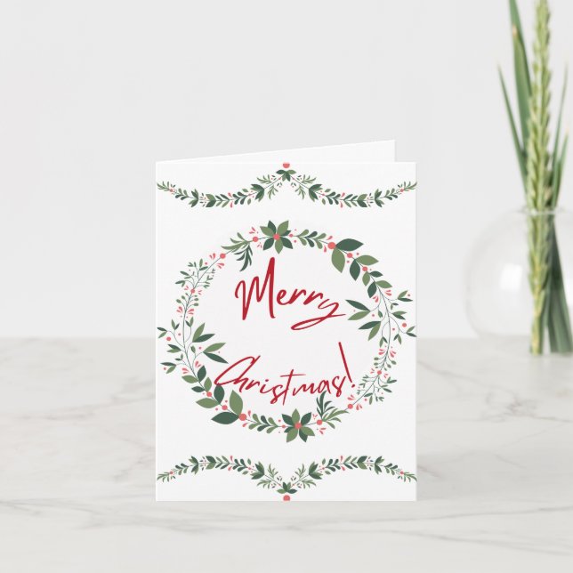 Frohe Weihnachtskarte Feiertagskarte (Vorderseite)