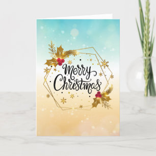 Frohe Weihnachtskarte Feiertagskarte