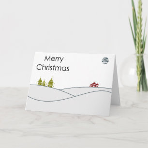 Frohe Weihnachtskarte Feiertagskarte