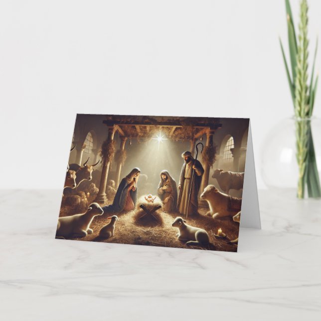 Frohe Weihnachtskarte Feiertagskarte (Vorderseite)