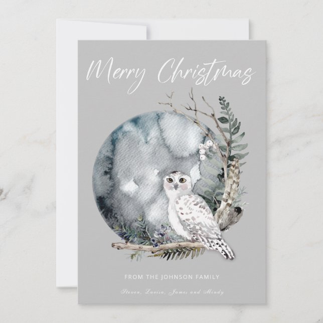 Frohe Weihnachtskarte Feiertagskarte (Vorderseite)