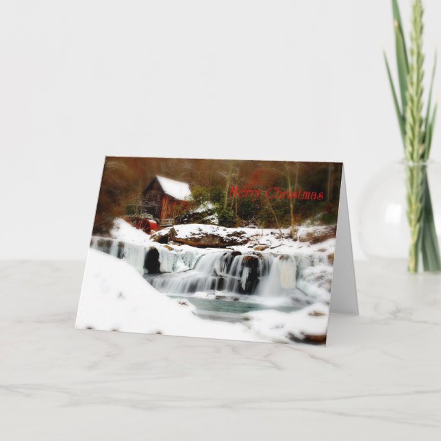 Frohe Weihnachtskarte Feiertagskarte (Vorderseite)