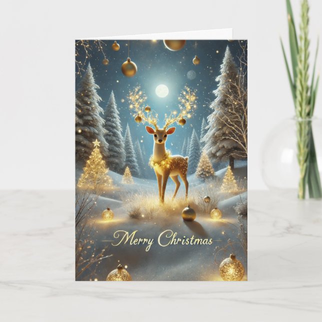 Frohe Weihnachtskarte Feiertagskarte (Vorderseite)