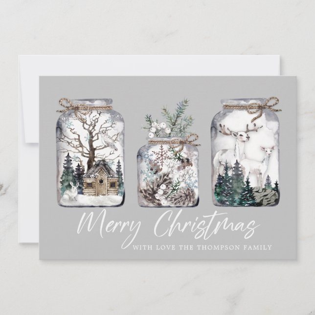Frohe Weihnachtskarte Feiertagskarte (Vorderseite)