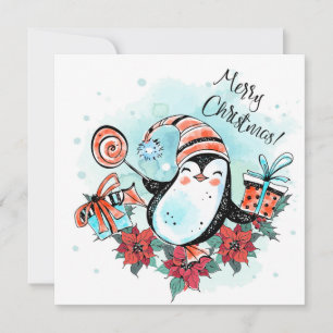 Frohe Weihnachtskarte Feiertagskarte