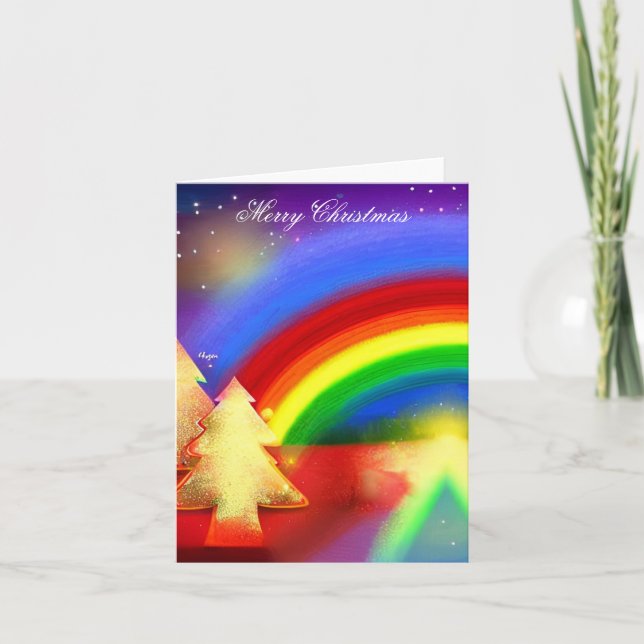 Frohe Weihnachtskarte Feiertagskarte (Vorderseite)