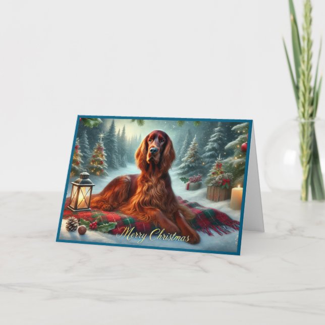 Frohe Weihnachtskarte Feiertagskarte (Vorderseite)