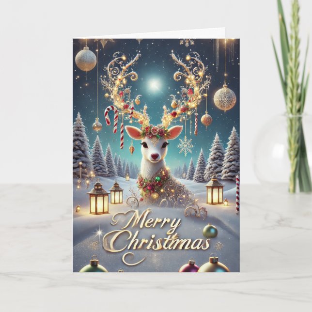 Frohe Weihnachtskarte Feiertagskarte (Vorderseite)