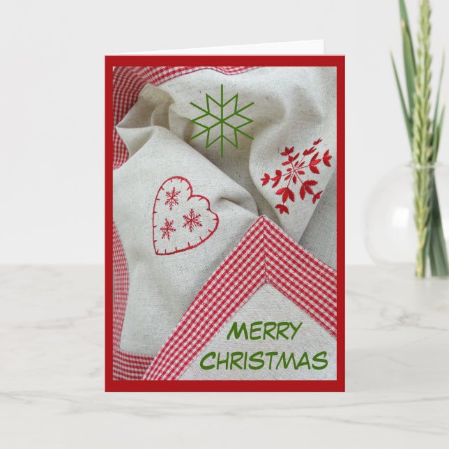 Frohe Weihnachtskarte Feiertagskarte (Vorderseite)
