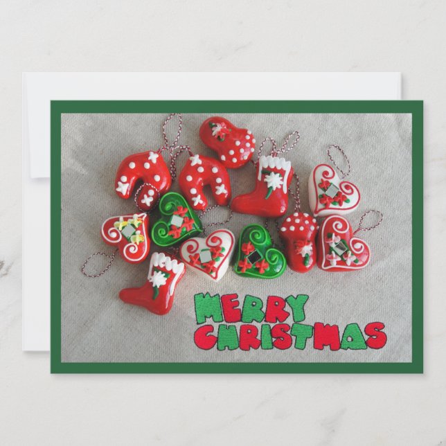 Frohe Weihnachtskarte Feiertagskarte (Vorderseite)